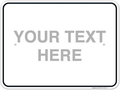 Custom Sign, Personalized Metal Signs, Customize by SigoSigns