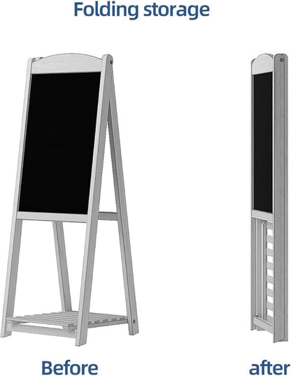 INNOVART Magnetic A-Frame Chalkboard Sign, Sidewalk Sign 45" x 17" - Image 2