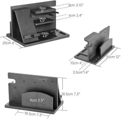 Gifts for Men Bedside Organiser Wood Phone Docking Station Dad Birthday Gifts - Image 4