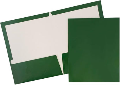 JAM PAPER Laminated Two Pocket Glossy School Folders by JAMPaper