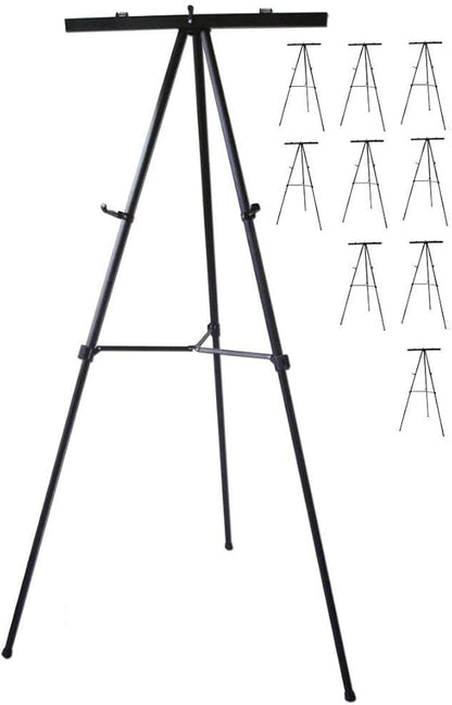 Pack of 10-Lightweight Aluminum Flip-Chart Presentation Easel by Audio-VisualDirect