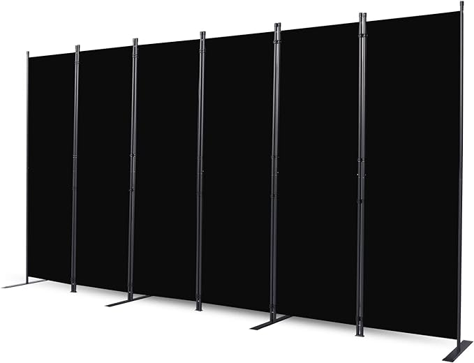 CHOSENM Room Divider, 6 Panel Folding Privacy Screens by CHOSENM