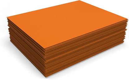 LUXPaper 8.5" x 11" Paper | Letter Size | Mandarin Orange | 80lb. Text | 500 Qty - Image 4