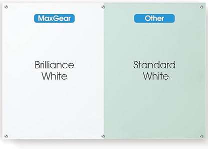 MaxGear Glass Whiteboard Tempered Magnetic Dry Erase Board 72 x 48 Inch Ultra - Image 2