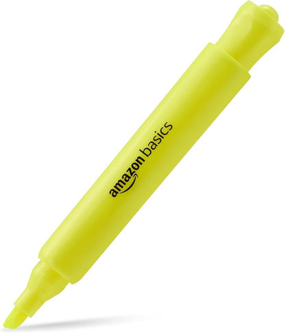 Amazon Basics Highlighters 12 Pack, Chisel Tip, Bible Highlighter, Office and - Image 3