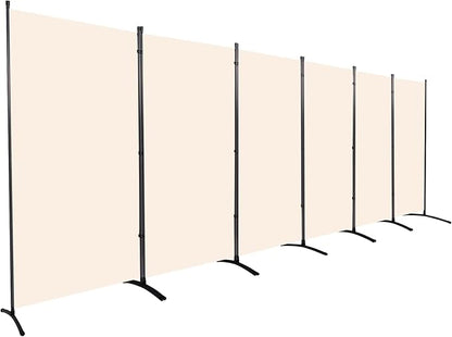 Room Divider 6FT Folding Privacy Screens, 6 Panel Partition Room Dividers by HOMSCREENER