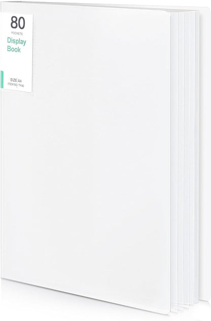 Phyxin 80-Pocket Portfolio Binder Organizer, Binder Sheet Protectors 8.5" x 11" by Phyxin