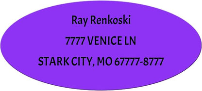 Made in USA Custom Return Address Stickers Labels Customized Mailing Label by HOOKAH+SUN