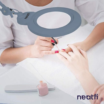 Neatfi XL Bifocal LED Magnifying Lamp, 7-Inch Acrylic Lens, 5D/20D Magnification - Image 9