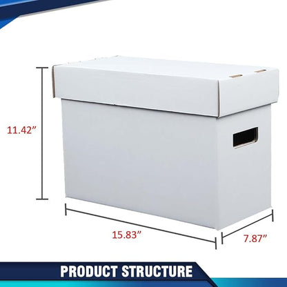 PIT66 5 Pcs Comic Book Storage Boxes, Holds 150-175 Comics Each, Collapsible - Image 4