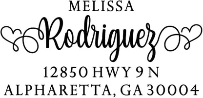 PrettySweetParty Self Inking Return Address Stamp - Image 2