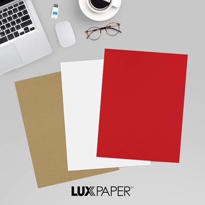 LUXPaper 8.5" x 11" Paper | Letter Size | Ruby Red | 80lb. Text | 1, 000 Qty - Image 9