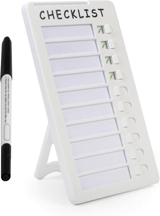 Dry Erase Chore Chart, Standable Whiteboard Checklist Board, Chore Chart by SENWHAL