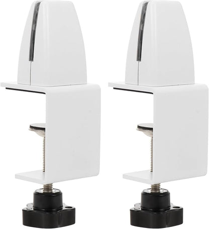 TEHAUX 2pcs Desk Partition Clip Hole Desktop Mount Clamp on Desk Accessories by TEHAUX