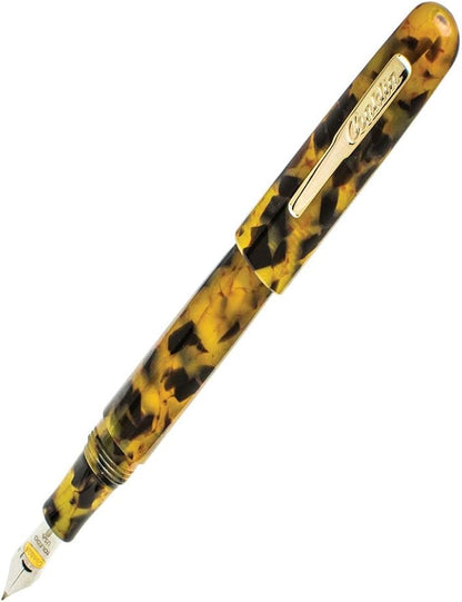 Conklin All American Fountain Pen in Tortoiseshell – Fine Nib, Vintage Design & by Conklin