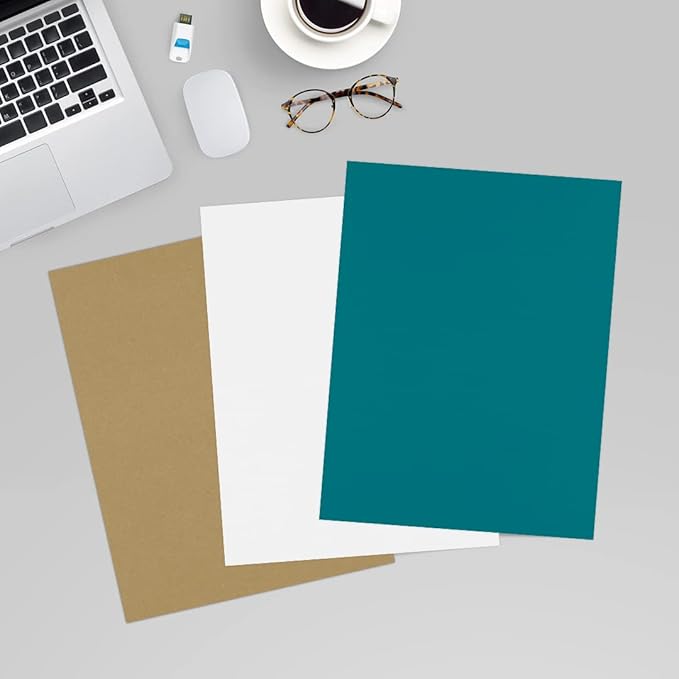 LUXPaper 8.5" x 11" Paper | Letter Size | Teal | 80lb. Text | 250 Qty - Image 6