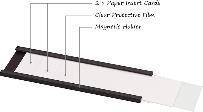 Realth C Channel Magnetic Label Holders 10 Pack 3'' x 5'' - Image 6