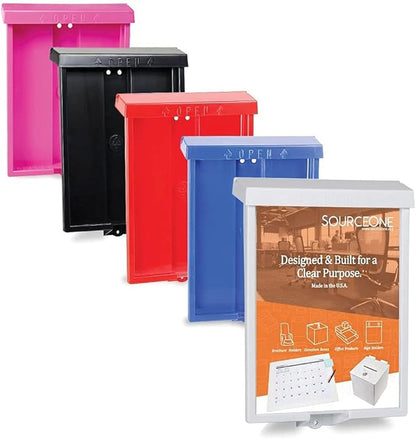 SOURCEONE.ORG Outdoor Real Estate Style Brochure Holder Color Variety White - Image 3
