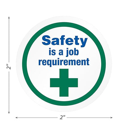 SmartSign Safety is a Job Requirement Pack of 5 Hard Hat Labels | - Image 4