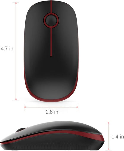 VssoPlor Wireless Mouse, 2.4G Slim Portable Quiet Computer Mice - Image 5