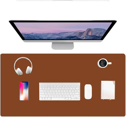 PU Leather Desk Pad Protector Gaming Mouse Pad Non Slip Desk Mat by Unknown