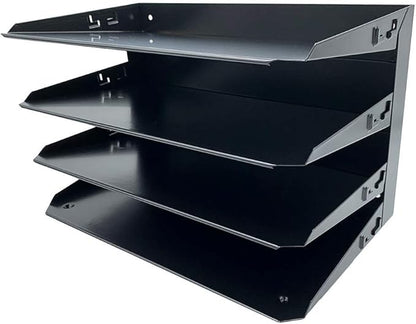 Huron Desktop Horizontal 4-Slot Legal File Binder Organizer Storage Letter Tray by Huron