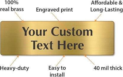 SmartSign Custom Brass Sign - Image 4