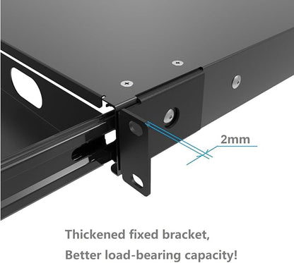 QiaoYoubang 1U Server Cabinet Case 19 Inch Rack Mount Lockable Drawer - Image 6