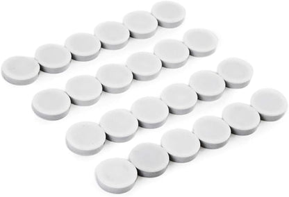 Bullseye Office 24 Round White Fridge Magnets, Button Shaped, Small Colorful by BullseyeOffice