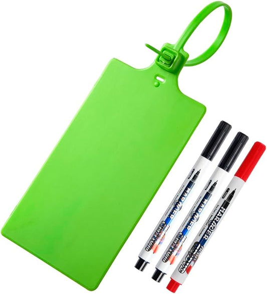 400Pcs Plastic Seals Shipping Label Tags, Writable Marker Big Sign Tie by FVSEC