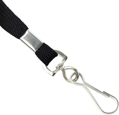 Lanyards Safety Black Lanyards Neck Flat Premium Breakaway Badge Lanyard - Image 4