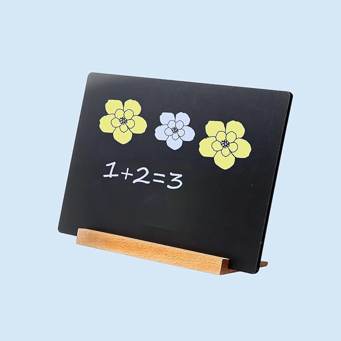 NEWNEWSHOW 2 Pack 8.7x12 Inch Tabletop Chalkboard - Image 4