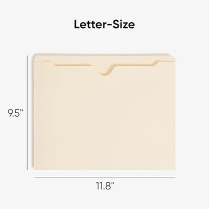 Smead File Jackets, Reinforced Straight-Cut Tabs, Letter Size - Image 2