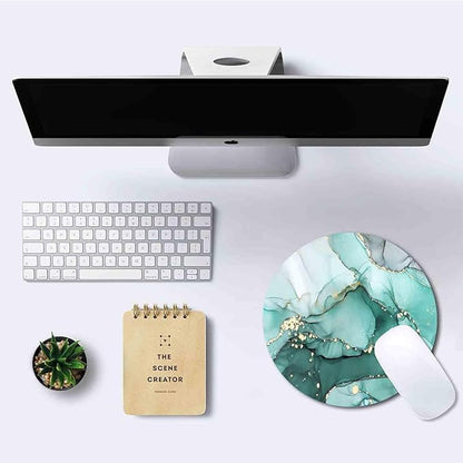 IMAYONDIA Teal Turquoise Mouse Pad Green, Luxury Small Luxury Womens Mouse Pads - Image 6