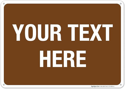 Custom Sign, Personalized Metal Signs, Customize by SigoSigns