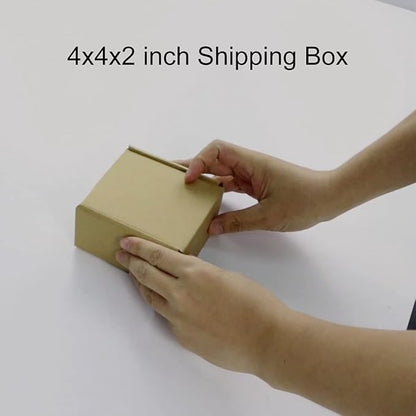 PHAREGE 4x4x2 inch Shipping Boxes Bulk 25 Pack Brown, Tab Lock Tuck Top Mailer - Image 7