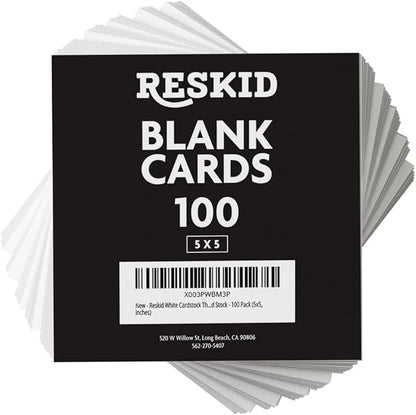 Reskid White Cardstock Thick Paper - Image 2
