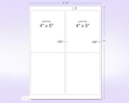 NextDayLabels - 8-1/2 x 11 Neon Color High Light Fluorescent Labels - Image 2