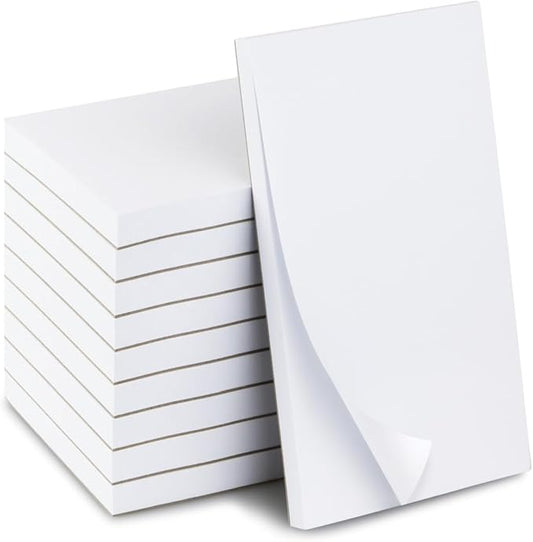 KitchenDine 10 Pack Note Pads 3x5 | 100 Sheets Per Memo Pad | Server Note Pads by Unknown