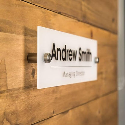 Personalized Office Door Sign, Custom Acrylic Name Plate - Image 3