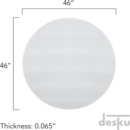 DESKU - Circle Gaming Chair Mat, Computer and Office Chair Mat - Image 2
