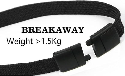 Lanyards Safety Black Lanyards Neck Flat Premium Breakaway Badge Lanyard - Image 3