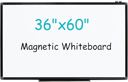 XIWODE Large 36x60 Inch Magnetic Dry Erase Whiteboard，Black Aluminum Frame by XIWODE