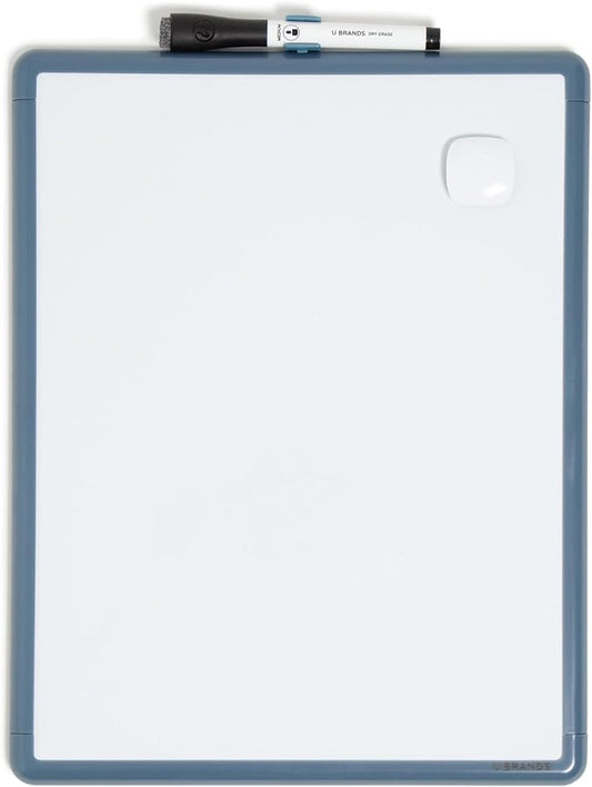 U Brands Contempo Magnetic Dry Erase Board White Board, Includes Magnet and by UBrands