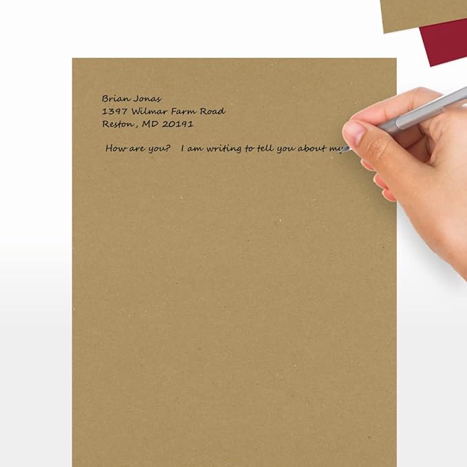 LUXPaper 8.5" x 11" Paper | Letter Size | Grocery Bag Brown | 70lb. Text | 50 - Image 5