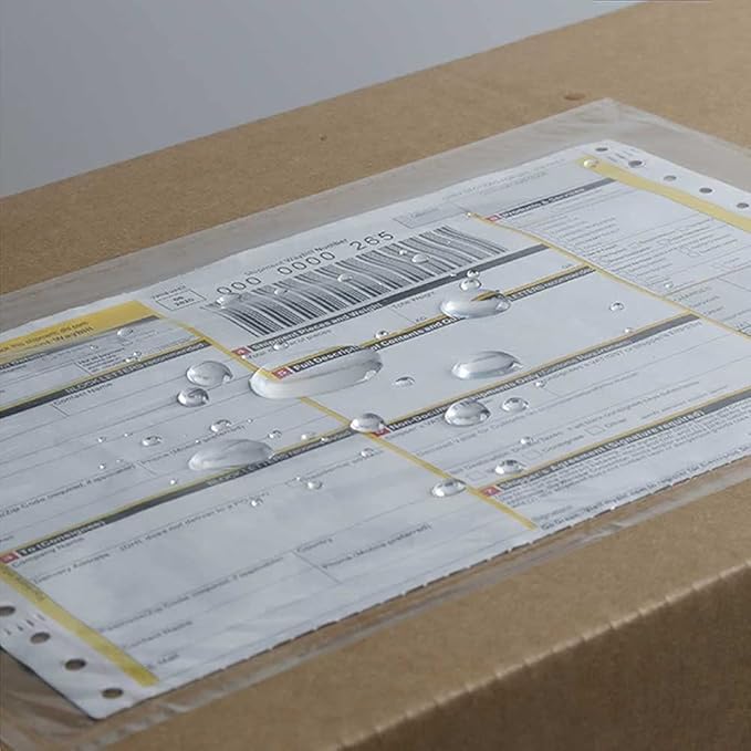 BEUYI Clear 7.5'' x 5.5'' Packing List Envelopes, Shipping Label Pouches/Sleeves - Image 3