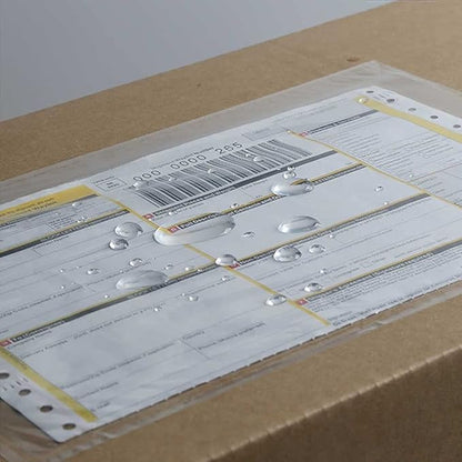 BEUYI Clear 7.5'' x 5.5'' Packing List Envelopes, Adhesive Shipping Label - Image 3