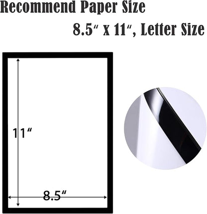 JIUYE 24Pcs 8.5x11 Magnetic Sign Holder Wall Mount, Self-Adhesive Plastic - Image 2