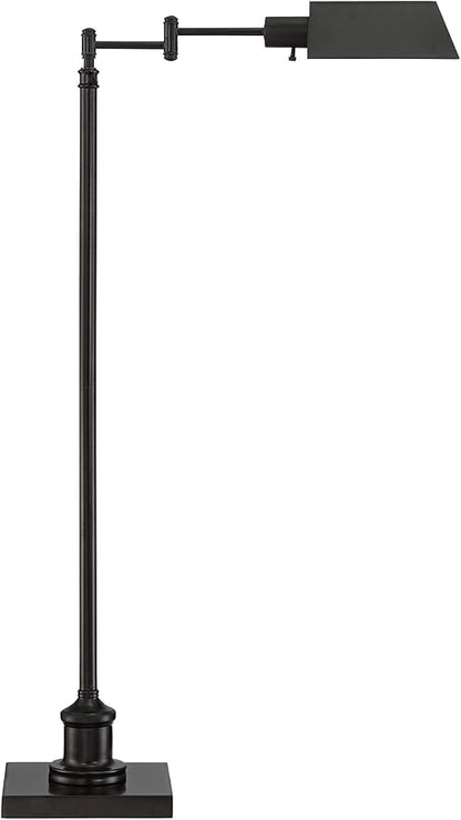 Regency Hill Jenson Traditional Farmhouse Adjustable Pharmacy Floor Lamp - Image 2