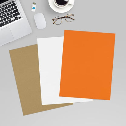 LUXPaper 8.5" x 11" Paper | Letter Size | Mandarin Orange | 80lb. Text | 1 - Image 6